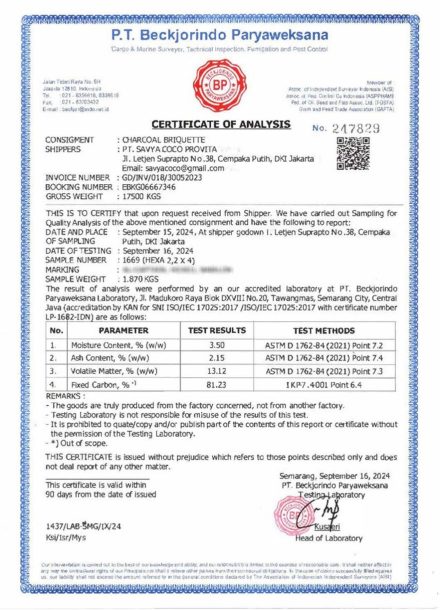 pt-savya-coco-provita-certificate-legal